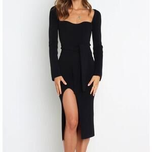 Petal & Pup Black Midi Dress